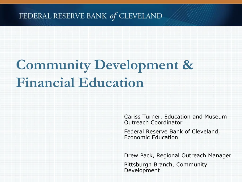community development financial education