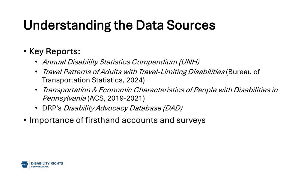 understanding the data sources understanding