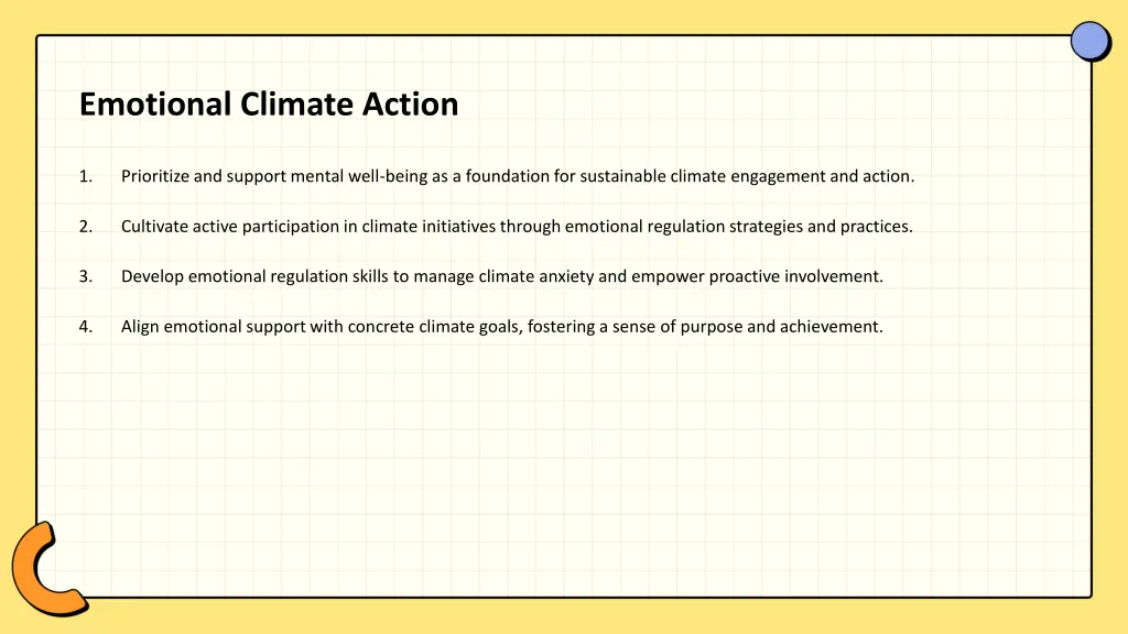 emotional climate action