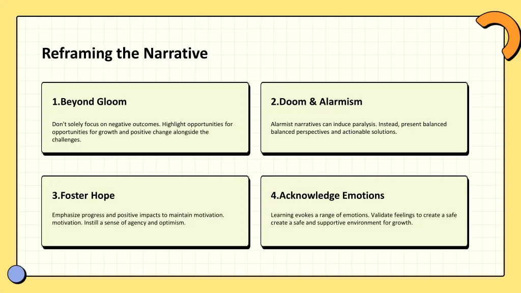 reframing the narrative
