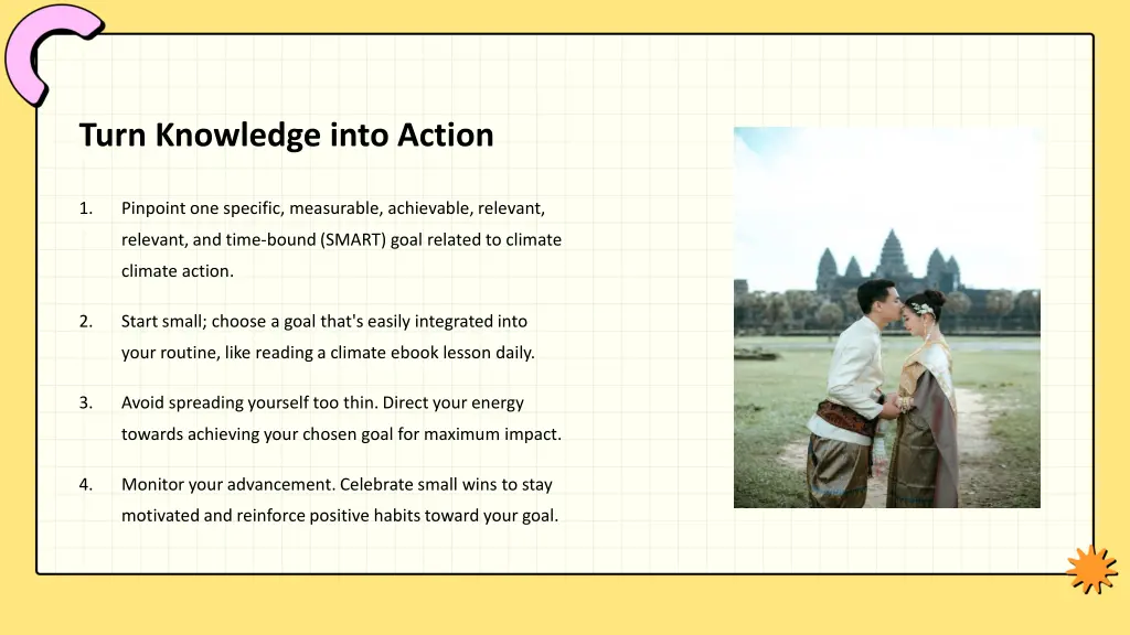 turn knowledge into action