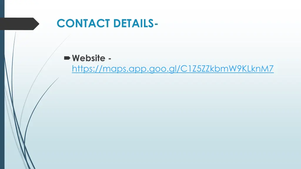 contact details