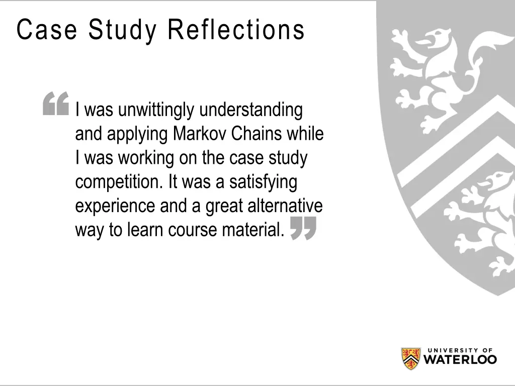 case study reflections 1