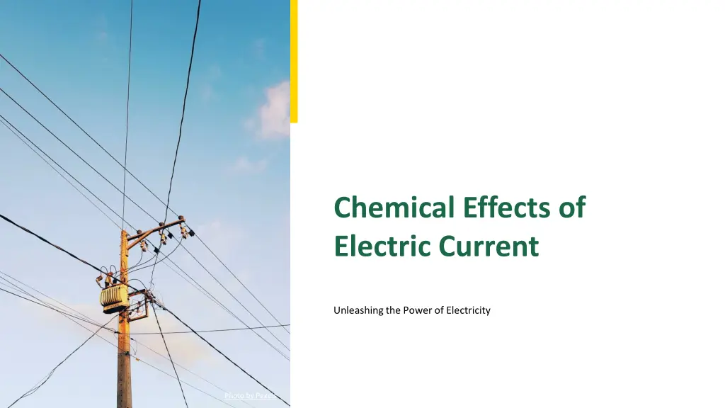 chemical effects of electric current