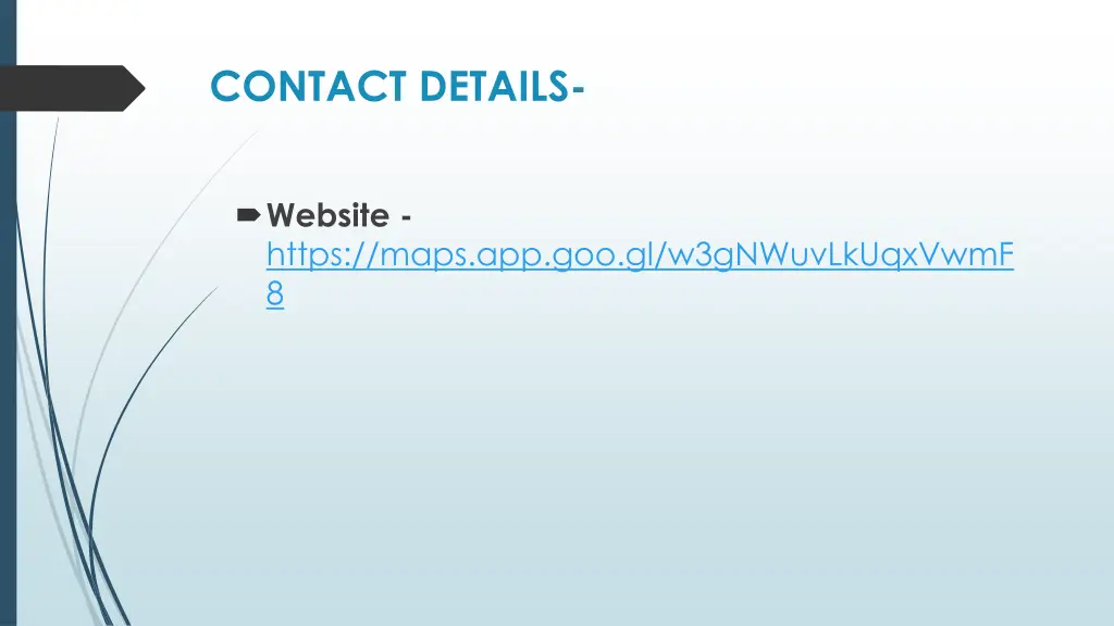 contact details
