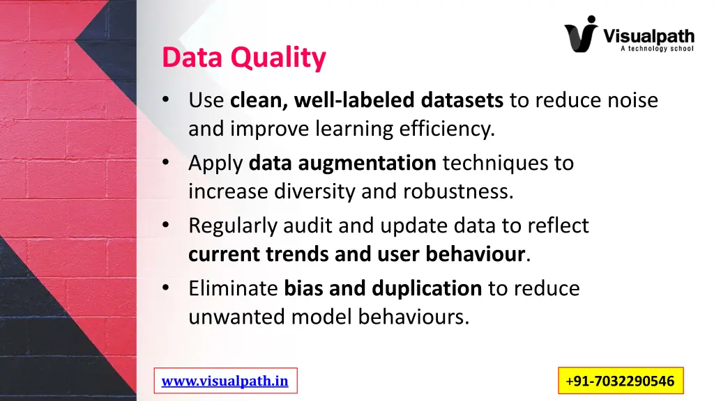 data quality use clean well labeled datasets