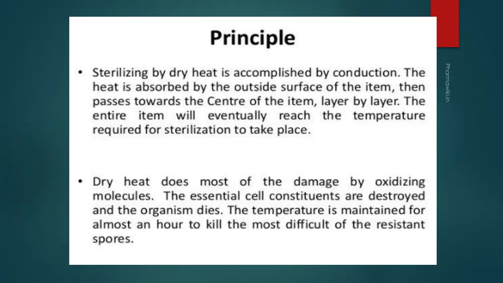 working principle of hot air oven