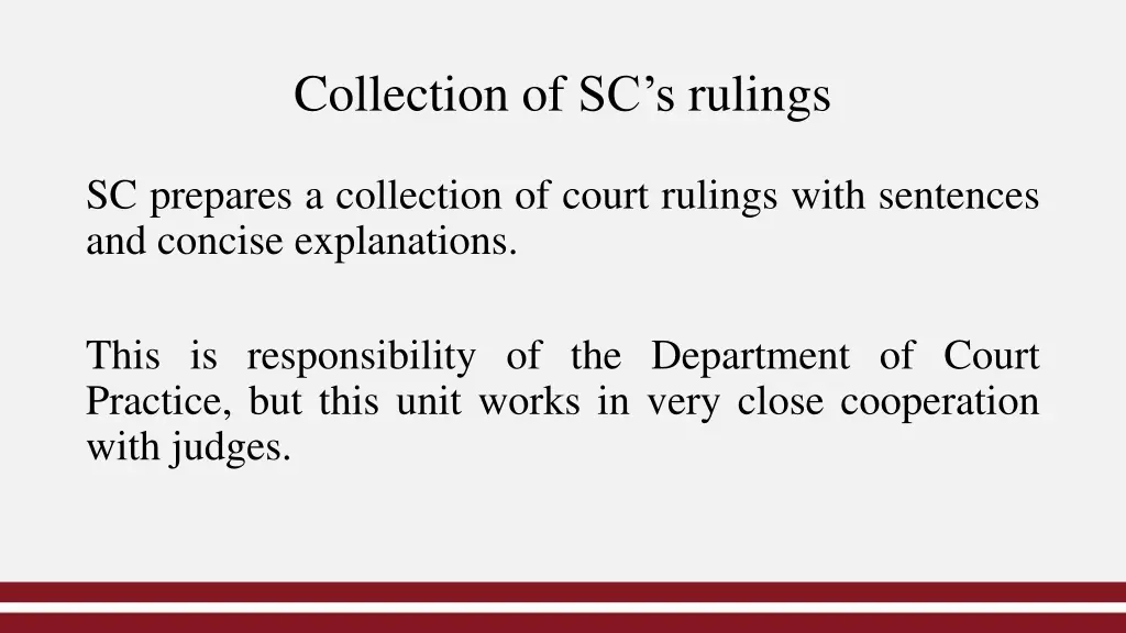 collection of sc s rulings