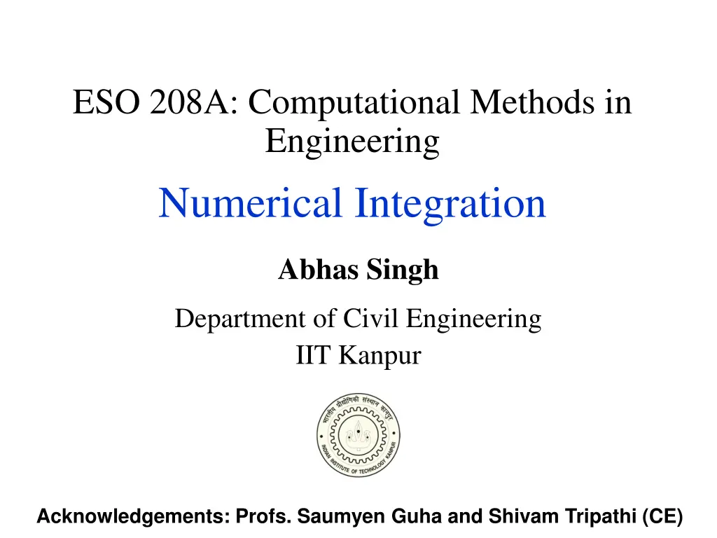 eso 208a computational methods in engineering