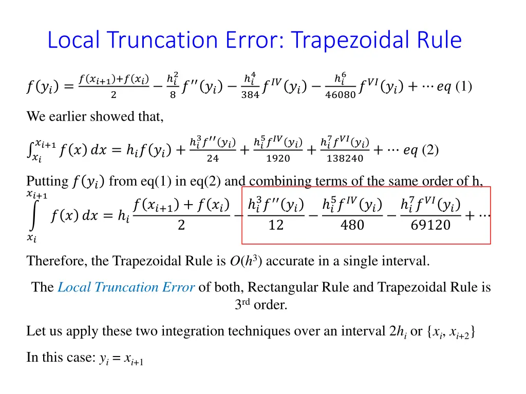 local truncation error trapezoidal rule 1