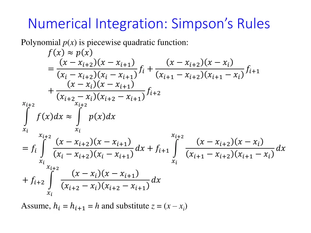 numerical integration simpson s rules 1