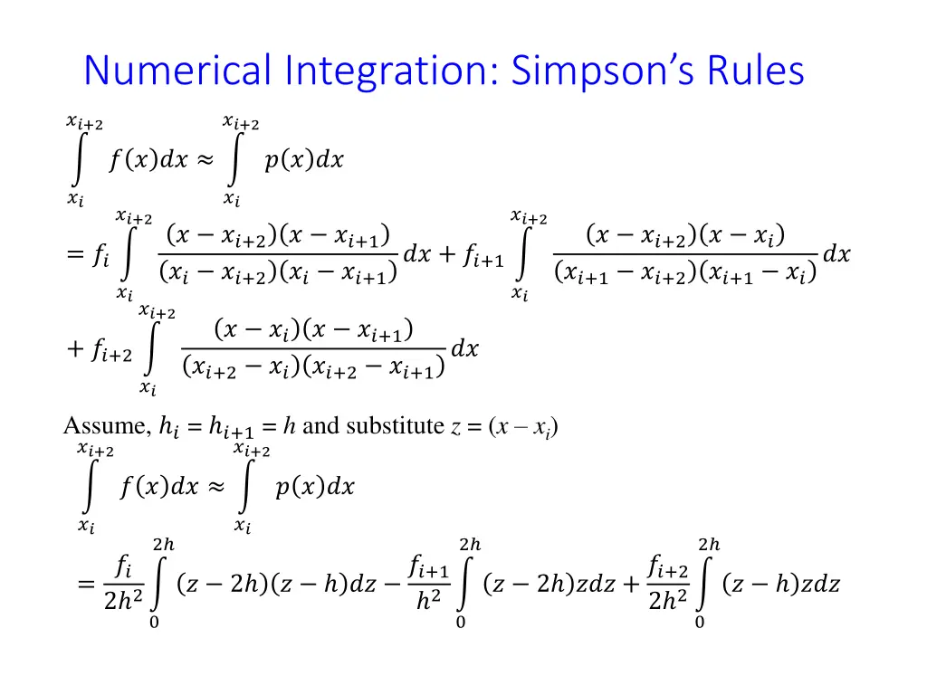 numerical integration simpson s rules 2