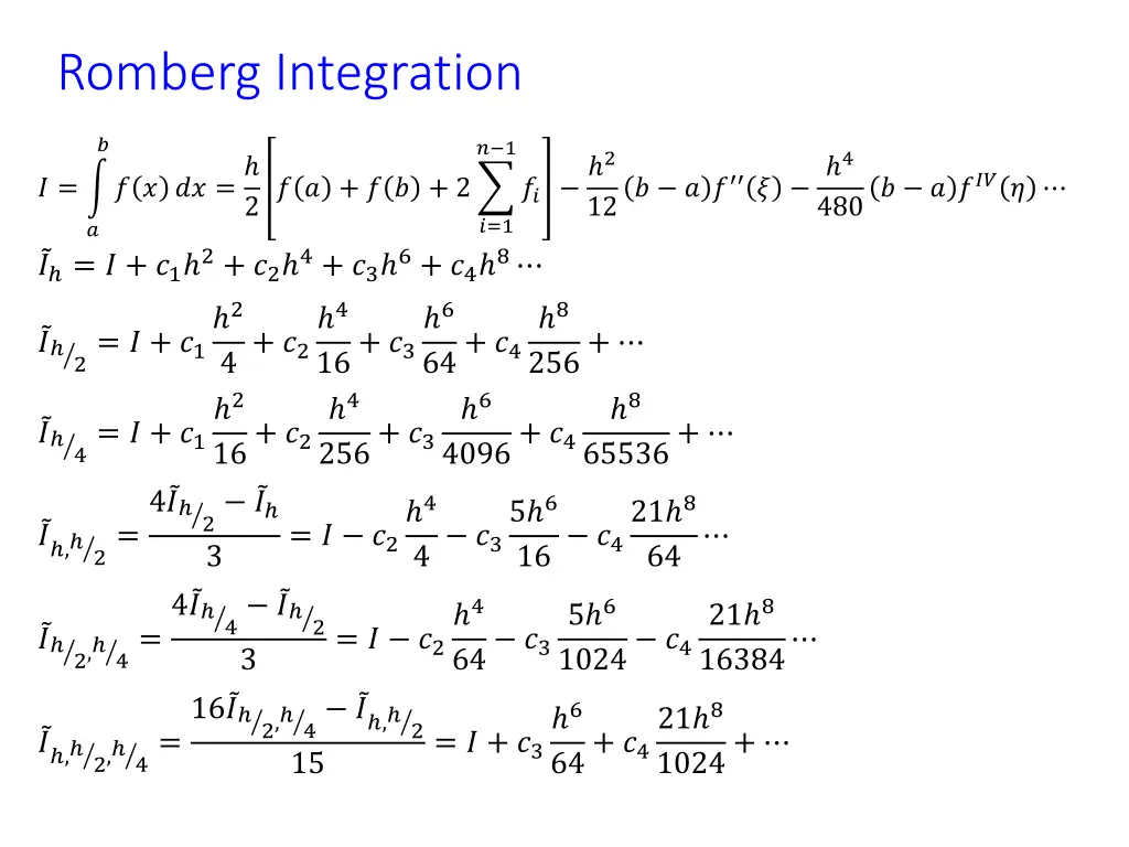 romberg integration