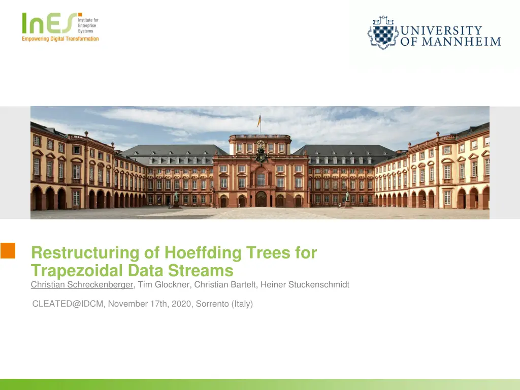 restructuring of hoeffding trees for trapezoidal