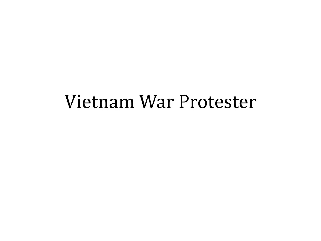 vietnam war protester