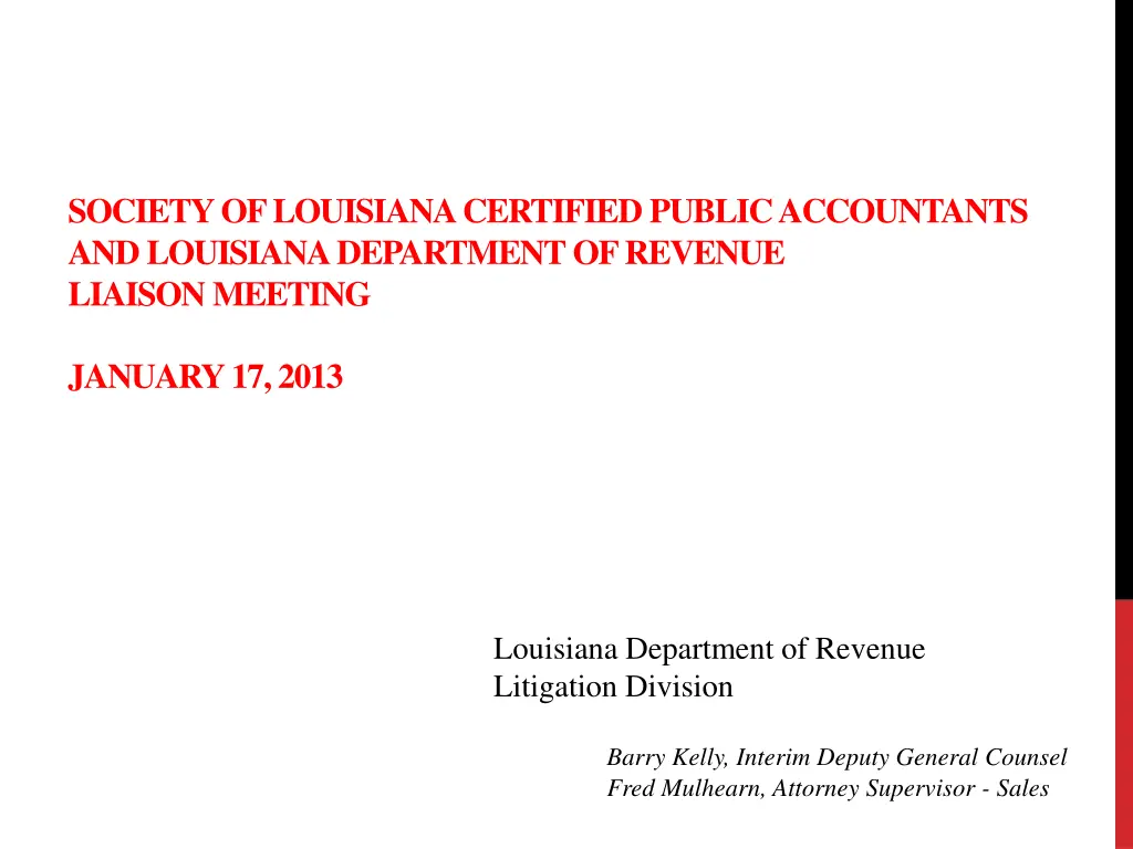 society of louisiana certified public accountants