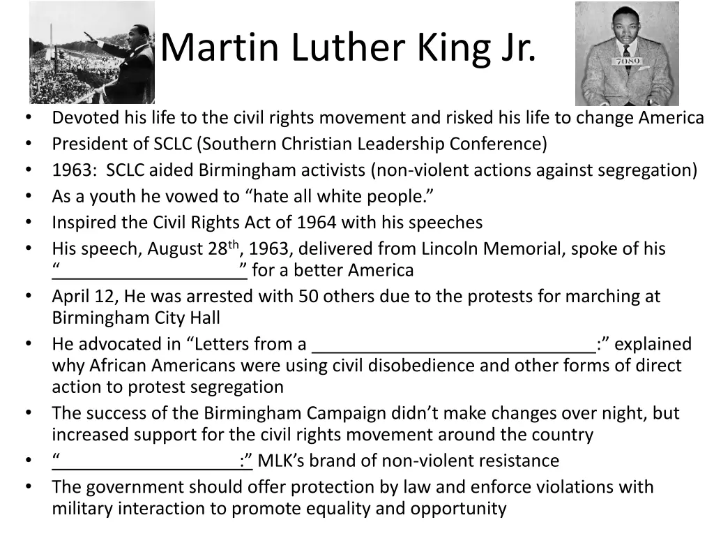 martin luther king jr