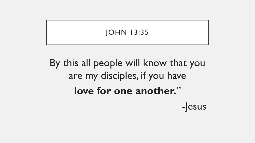 john 13 35