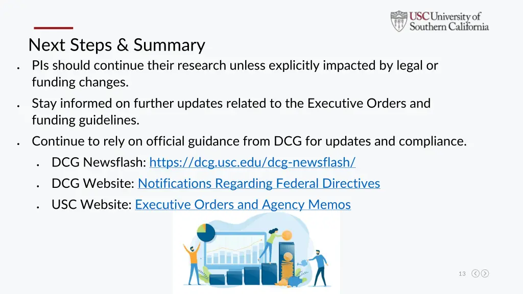 next steps summary pis should continue their