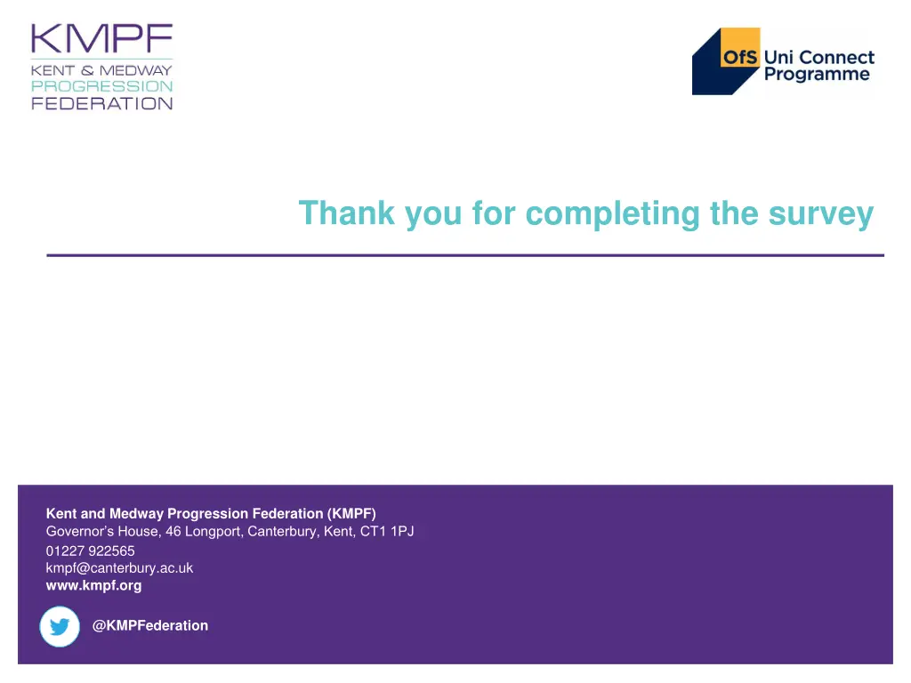 thank you for completing the survey
