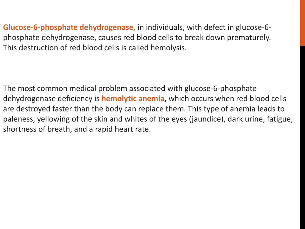 glucose 6 phosphate dehydrogenase i n individuals