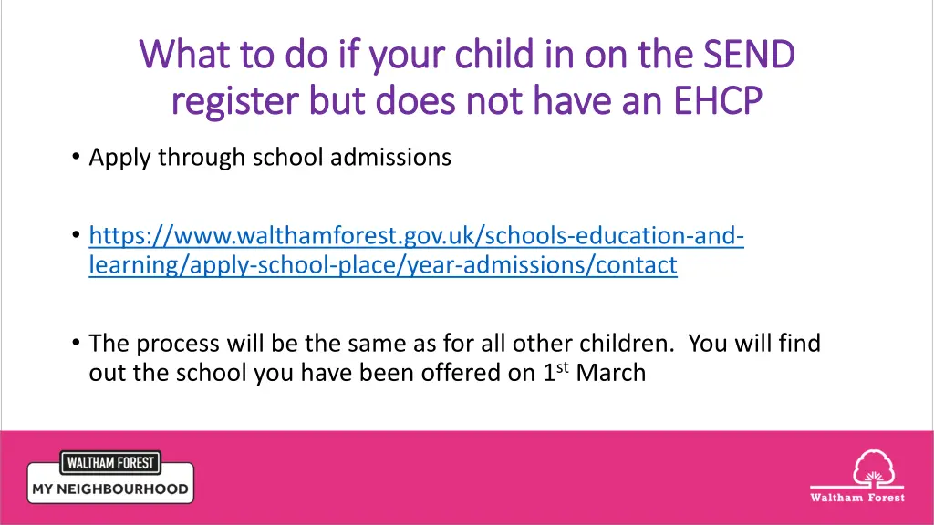 what to do if your child in on the send what