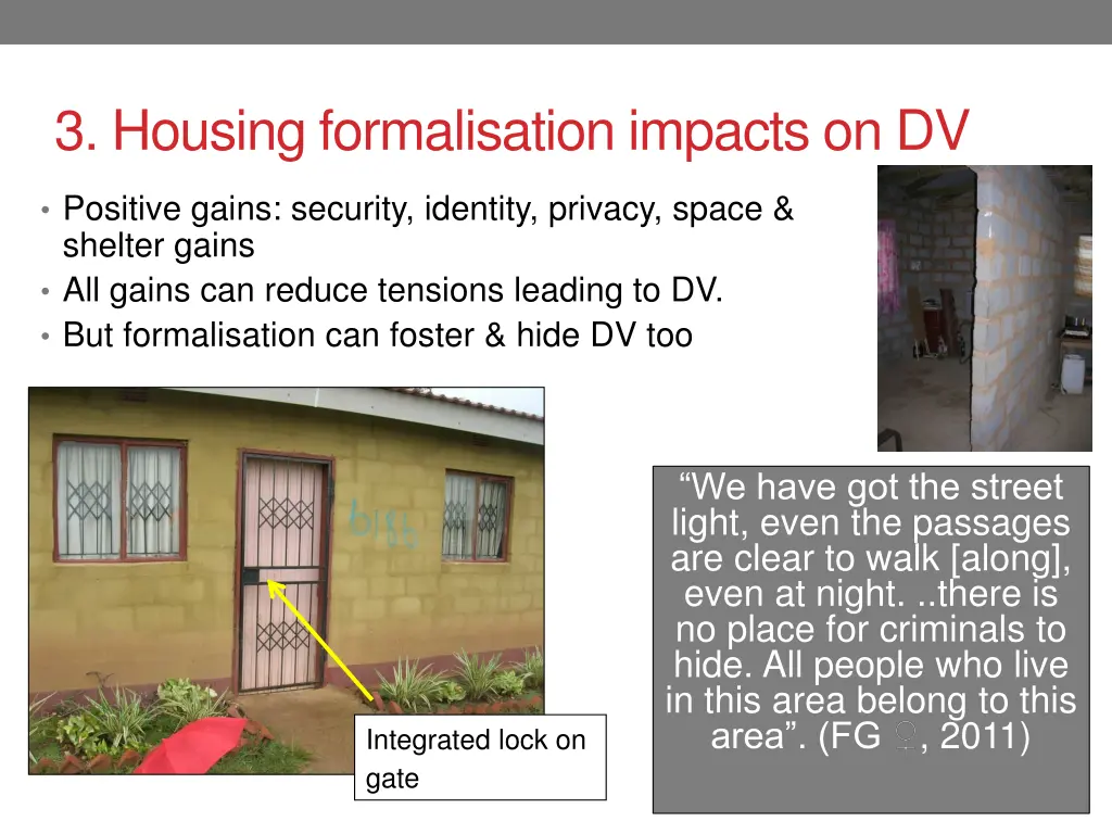 3 housing formalisation impacts on dv