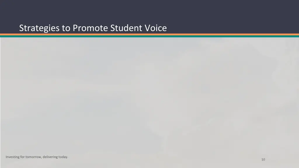 strategies to promote student voice