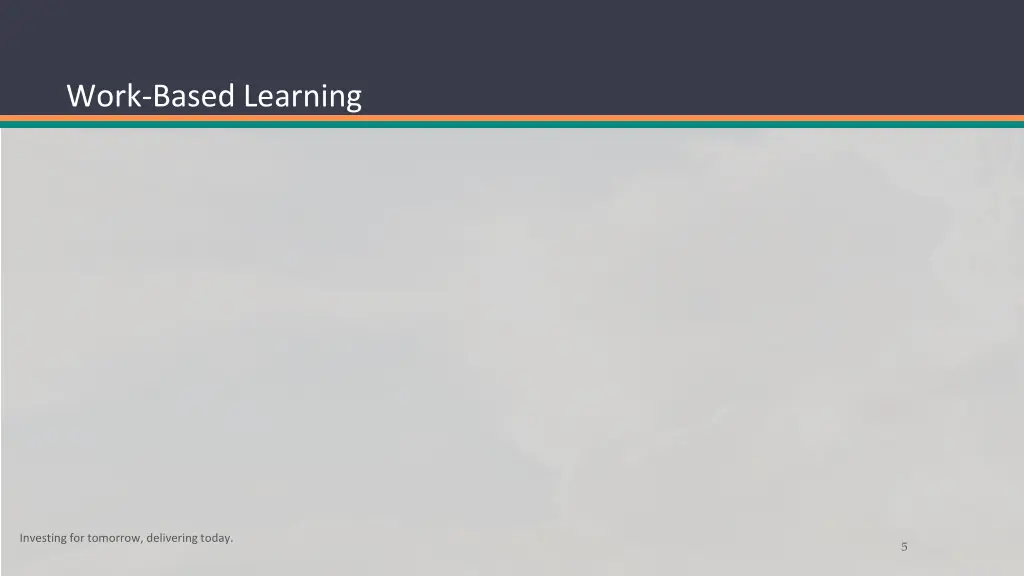 work based learning