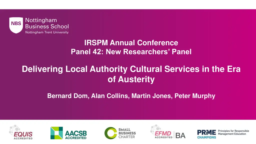 irspm annual conference panel 42 new researchers