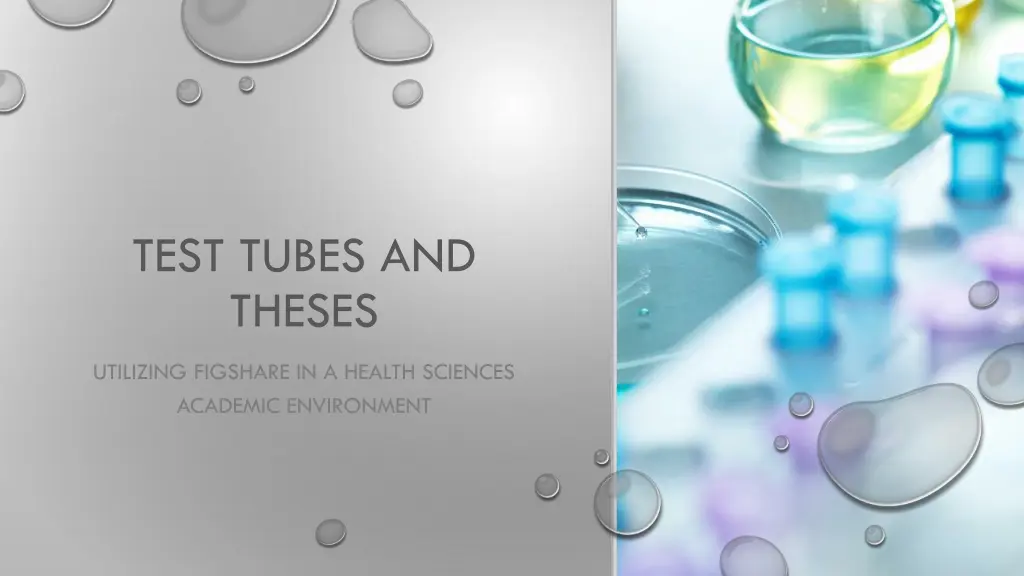 test tubes and theses