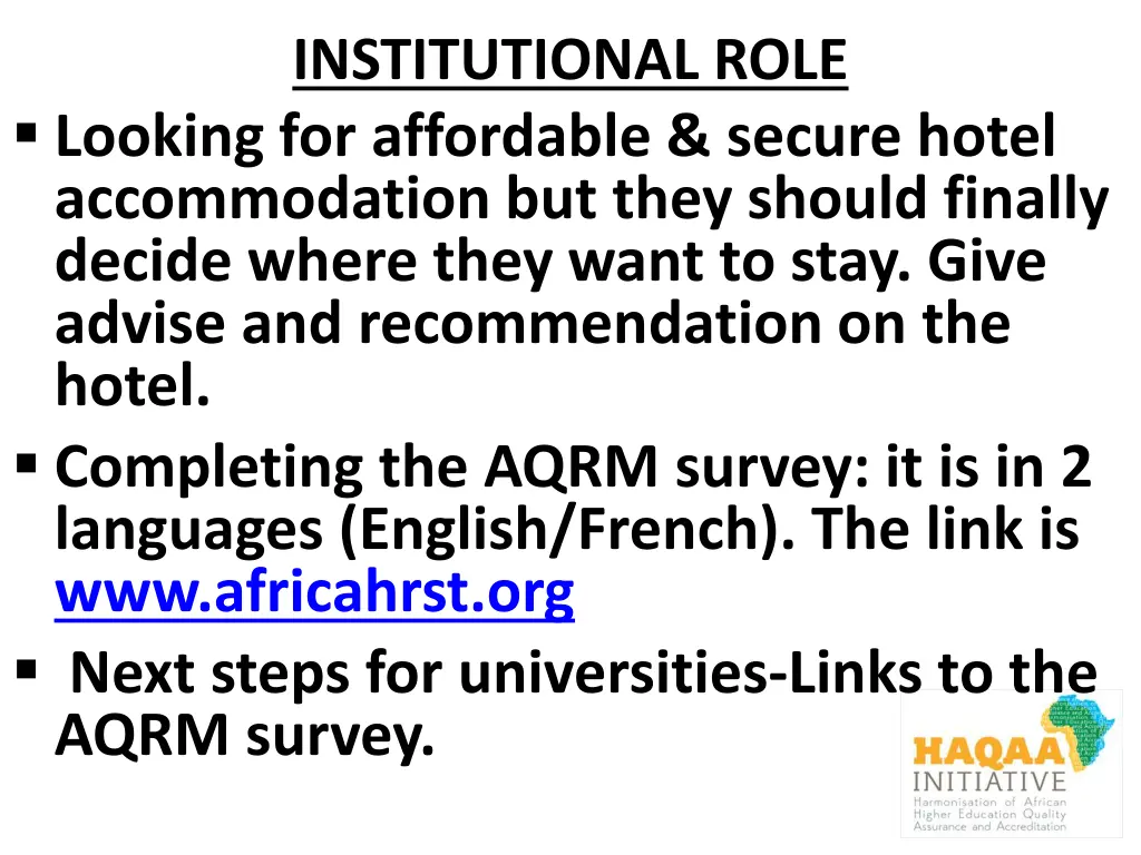 institutional role 1