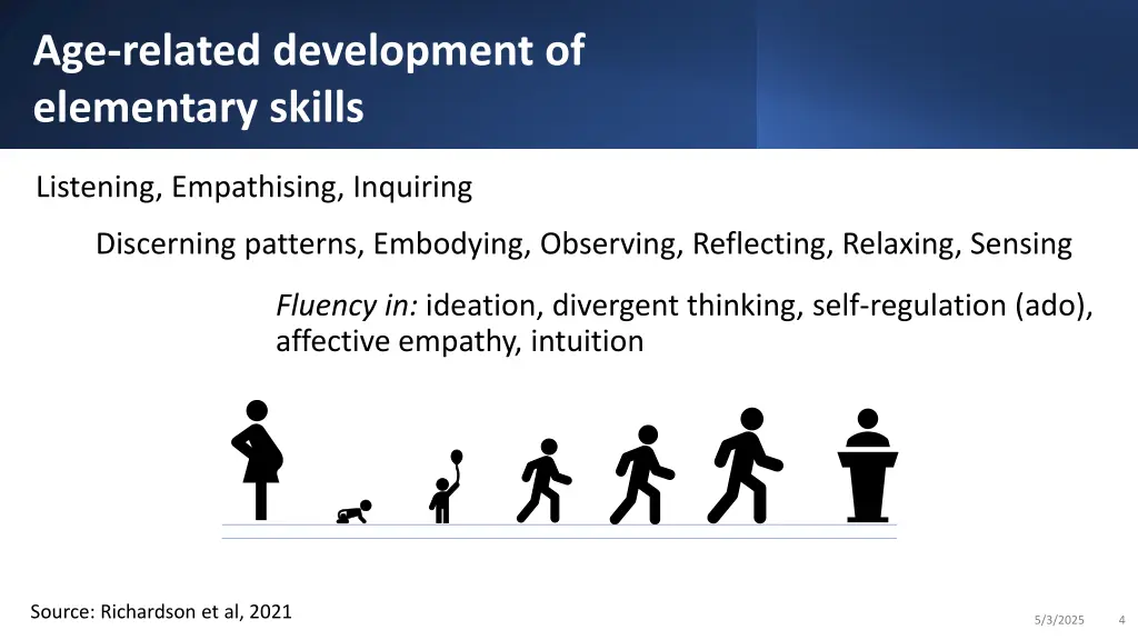 age related development of elementary skills