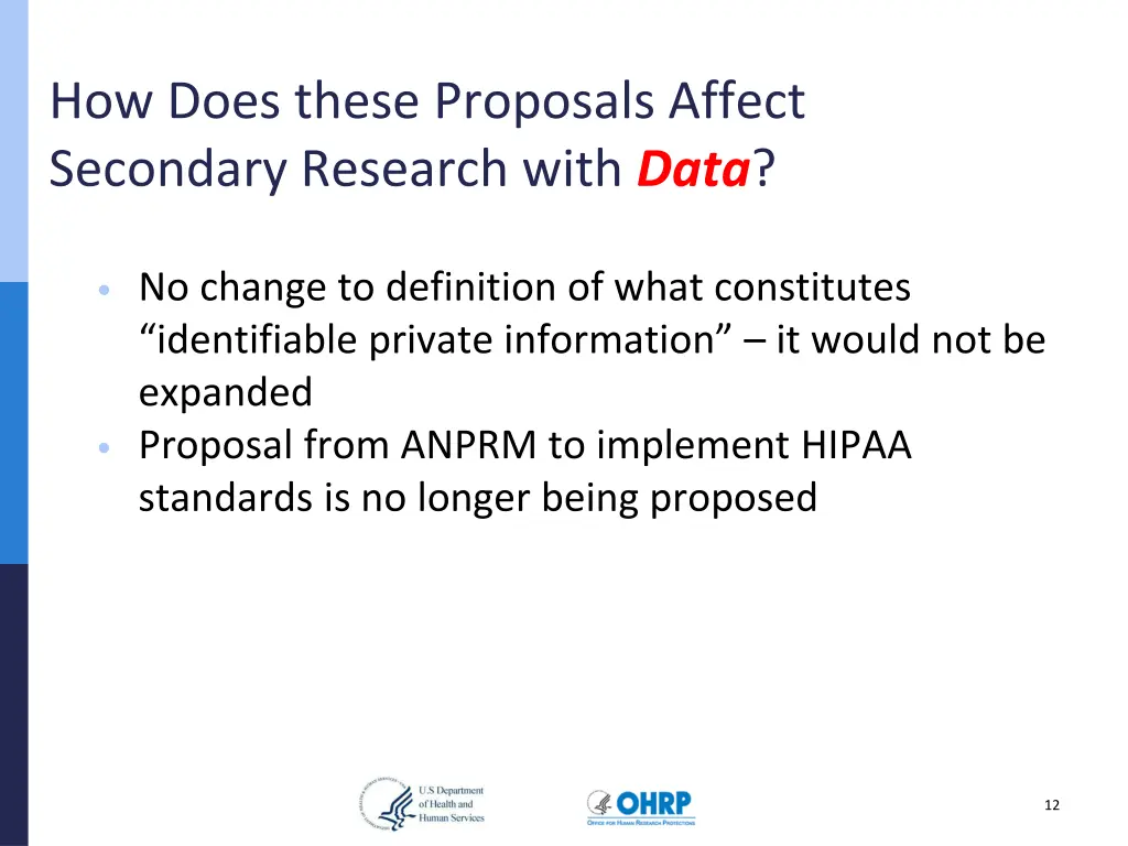 how does these proposals affect secondary