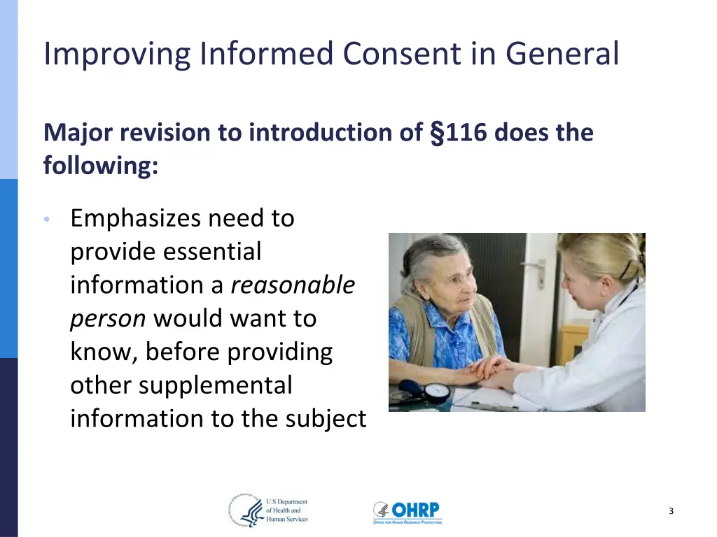 improving informed consent in general