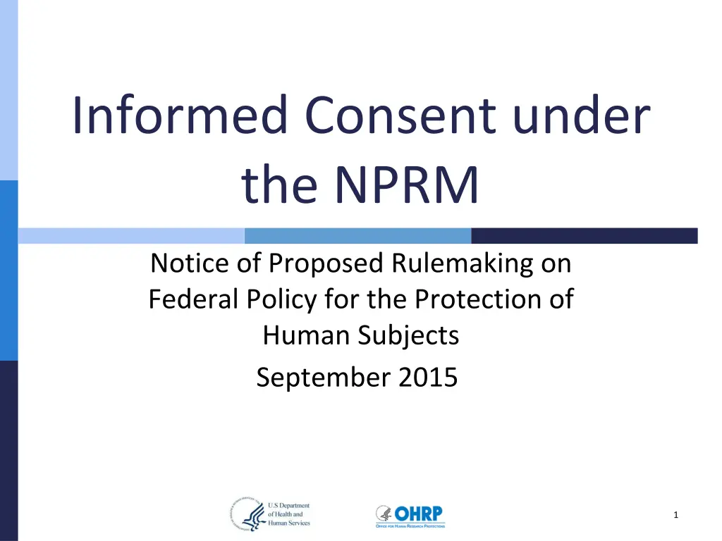 informed consent under the nprm