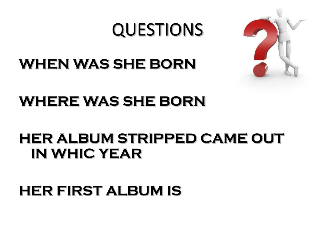 questions