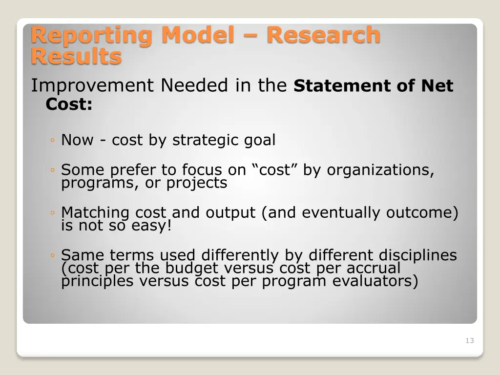 reporting model research results