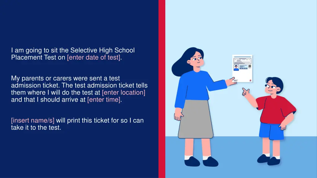 i am going to sit the selective high school
