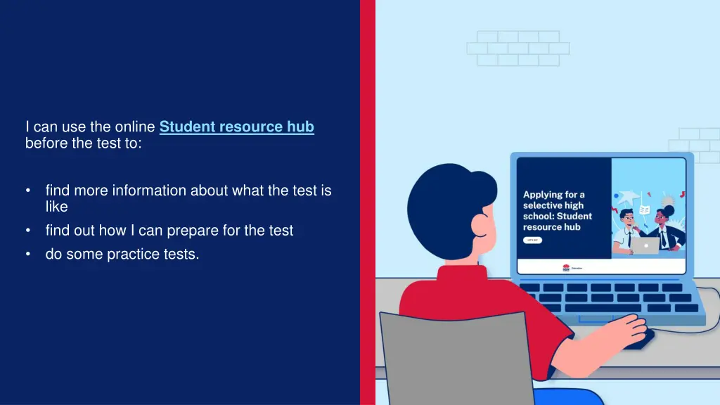 i can use the online student resource hub before