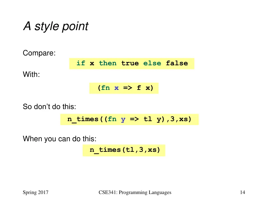 a style point