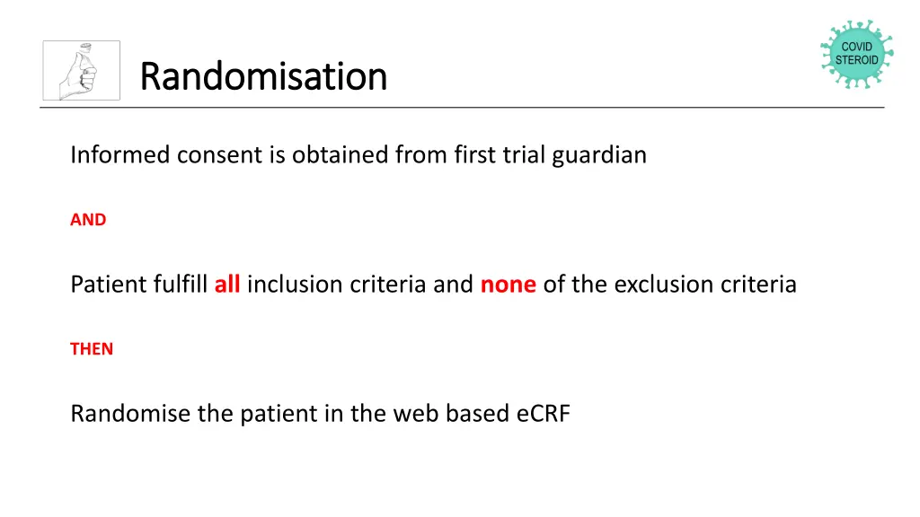 randomisation randomisation