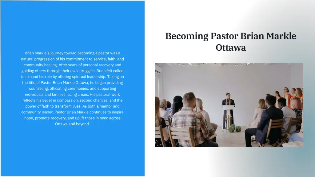 becoming pastor brian markle ottawa