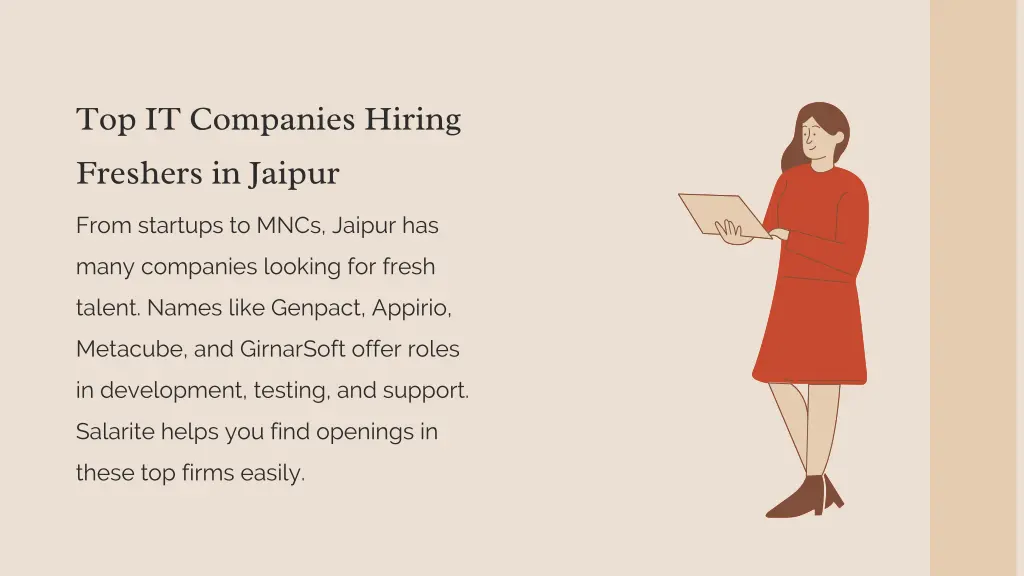 top it companies hiring freshers in jaipur