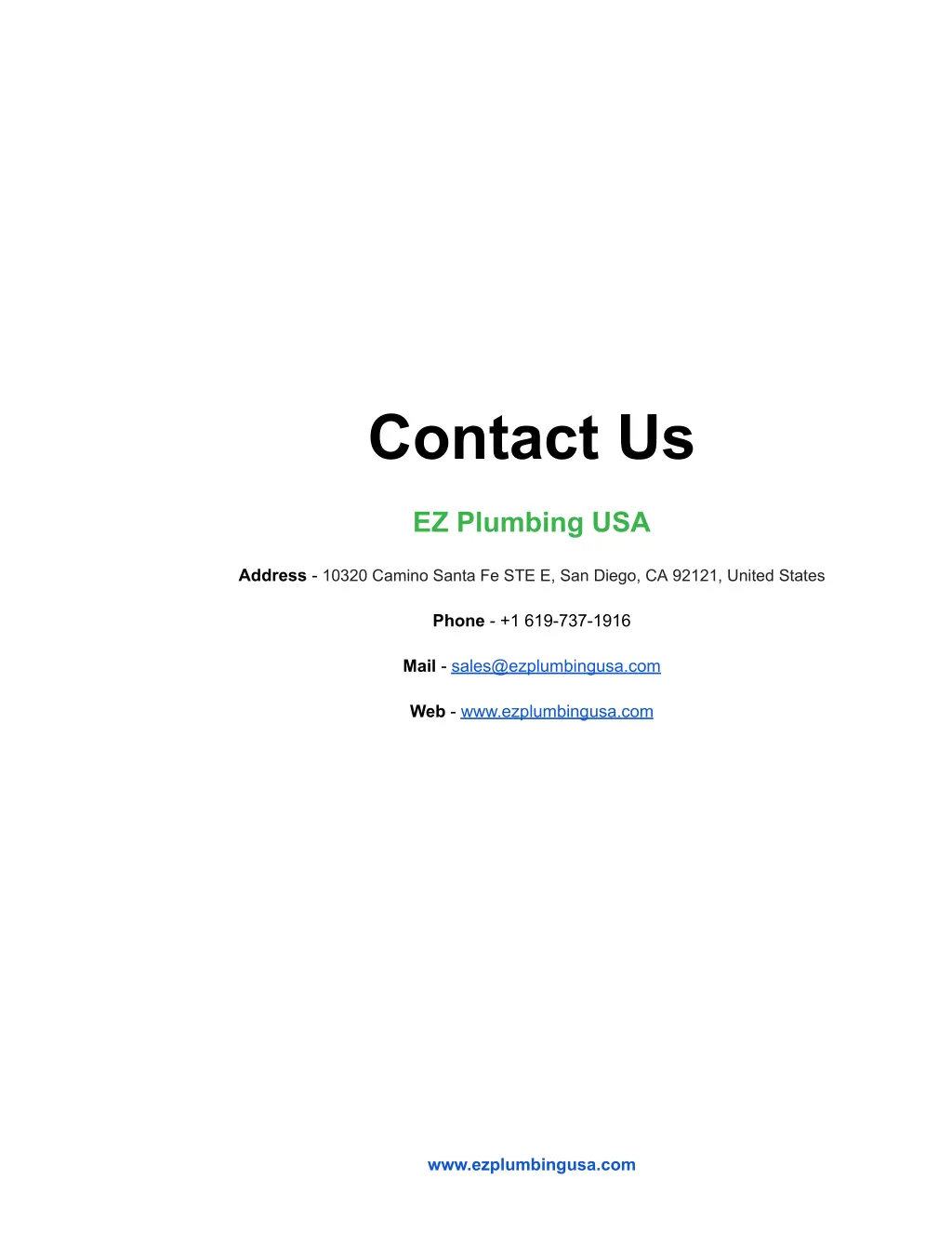 contact us