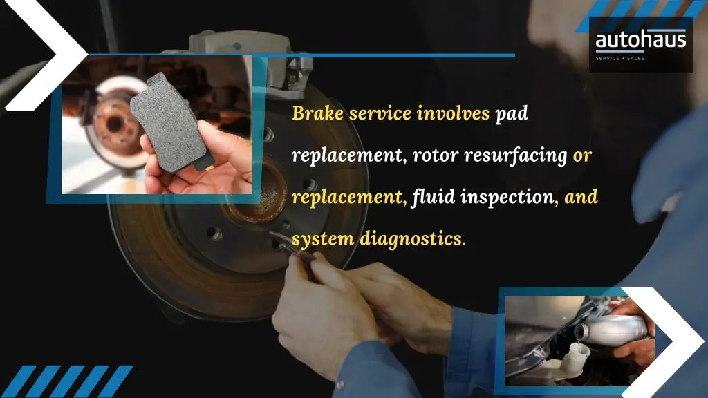 brake service involves pad