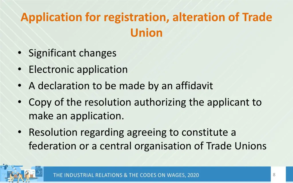 application for registration alteration of trade