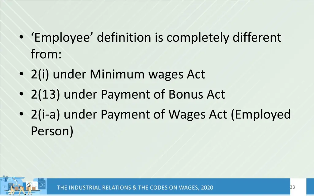 employee definition is completely different from