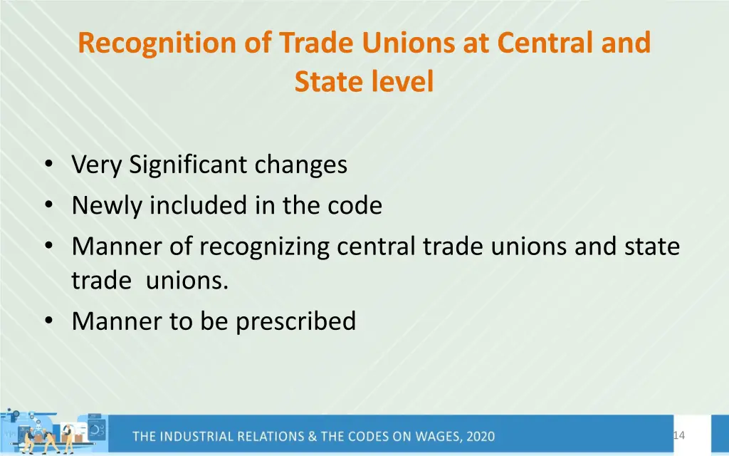recognition of trade unions at central and state