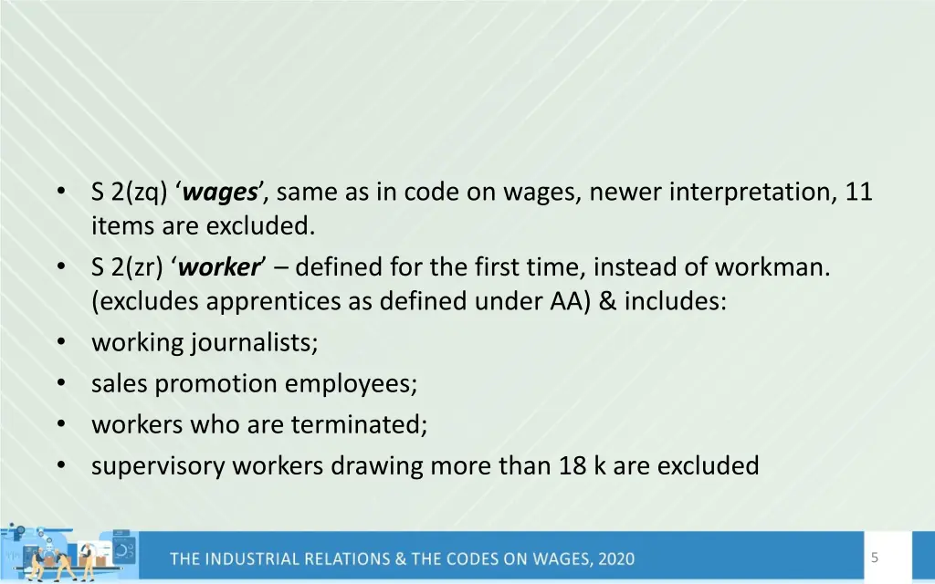 s 2 zq wages same as in code on wages newer